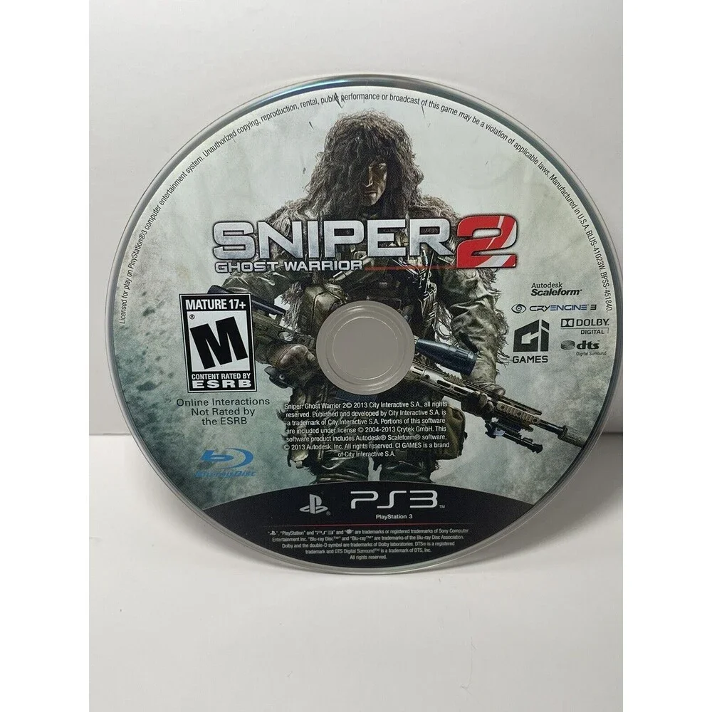 SNIPER 2 GHOST WARRIOR (PLAYSTATION 3, PS3)